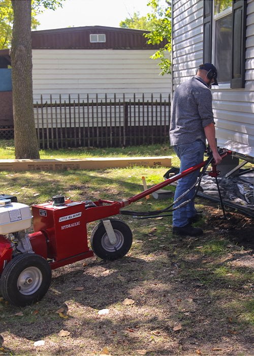 Anchoring a mobile home